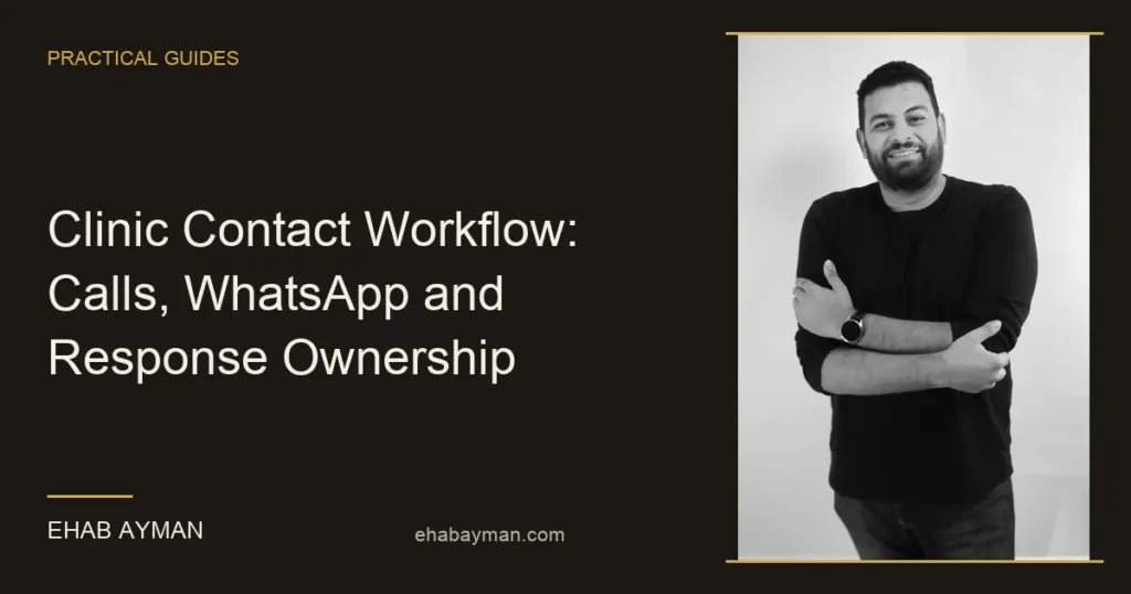 Article cover: Clinic Contact Workflow: Calls, WhatsApp and Response Ownership